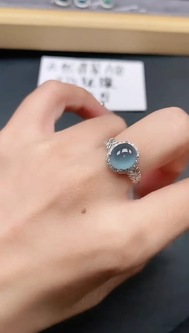 银S925镶嵌戒指翡翠11111