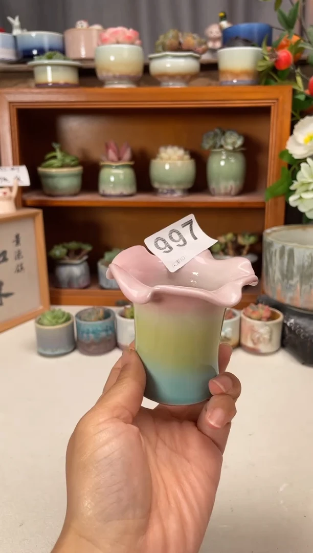 瓷片997知木小芳花盆
