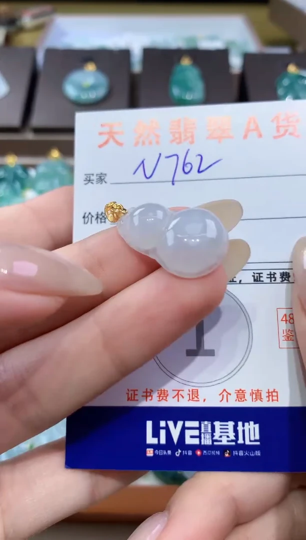 颈饰未镶嵌翡翠天然缅甸翡翠A货挂件