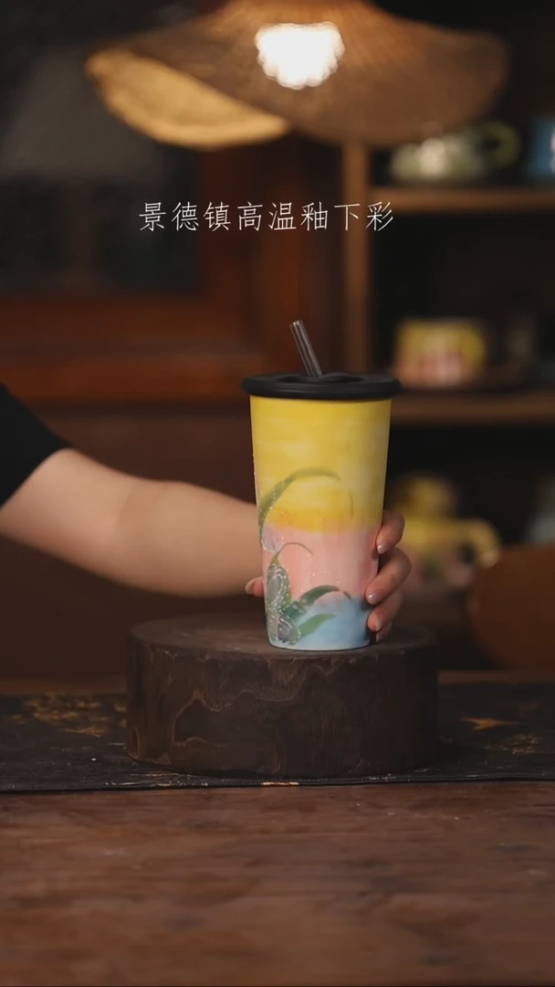 陶瓷景德镇高温釉下手绘陶瓷461