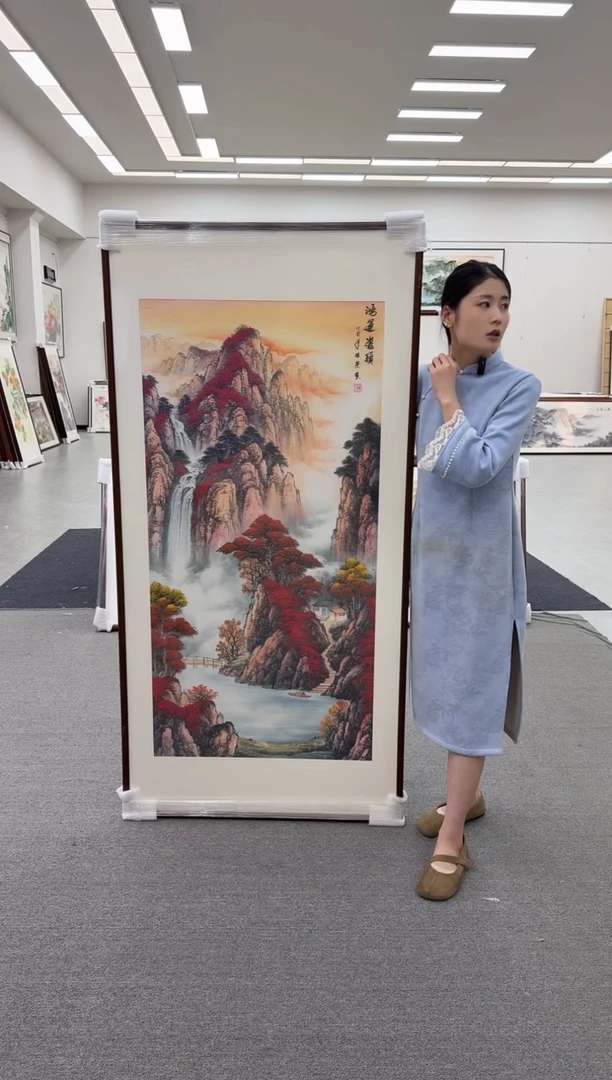 国画手绘219*110源远流长