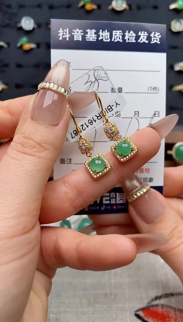 银S925镶嵌戒指翡翠.