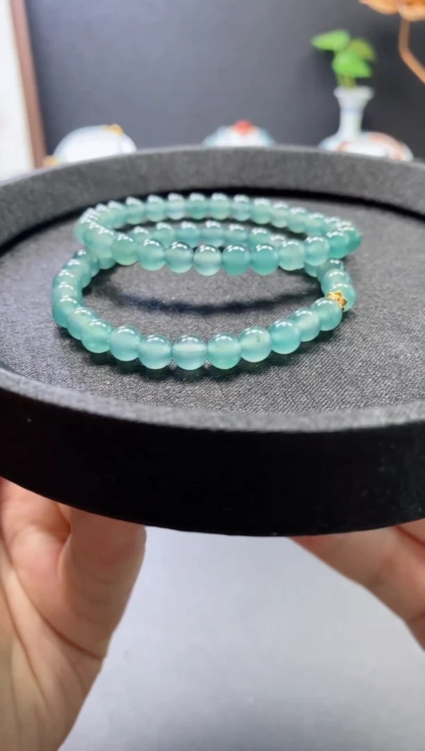 颈饰未镶嵌翡翠福利款正冰卡6mm*29颗