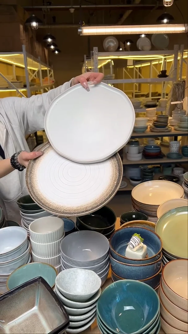 瓷120【瑕疵】外贸尾货窑变釉下彩