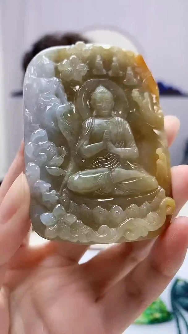 定制翡翠未镶嵌5159zm-毛货挂件102