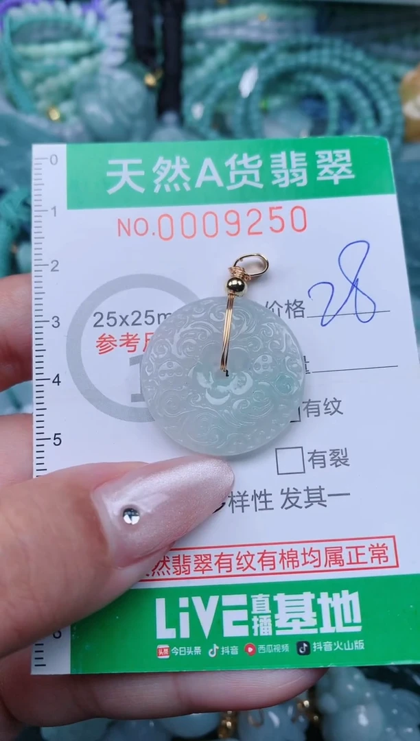 翡翠未镶嵌颈饰.0009250