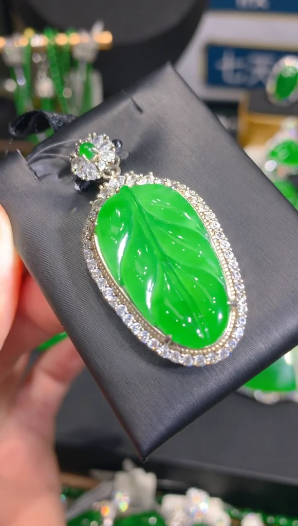 翡翠银S925镶嵌颈饰14一季