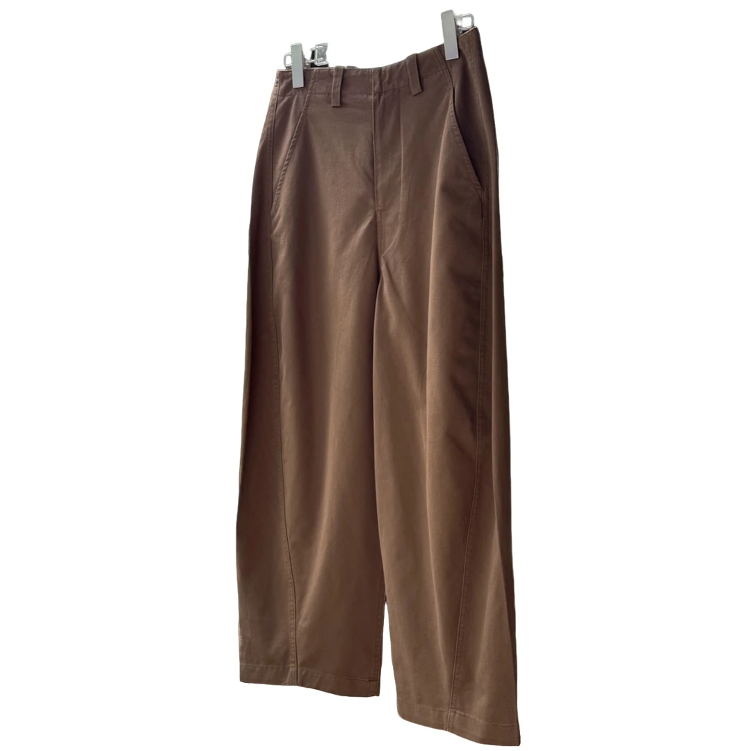 20支新疆长绒棉纯正美拉德棕『舒适、不臃肿、不发硬』茧型休闲镰刀裤