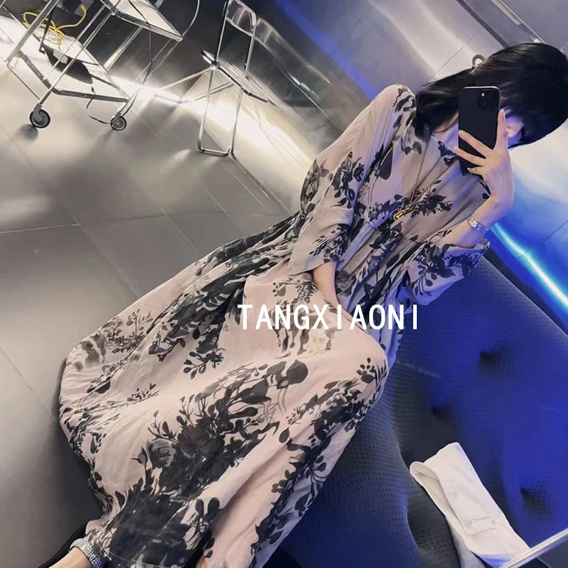 2店 渠道货 【水墨清逸】高货连衣裙