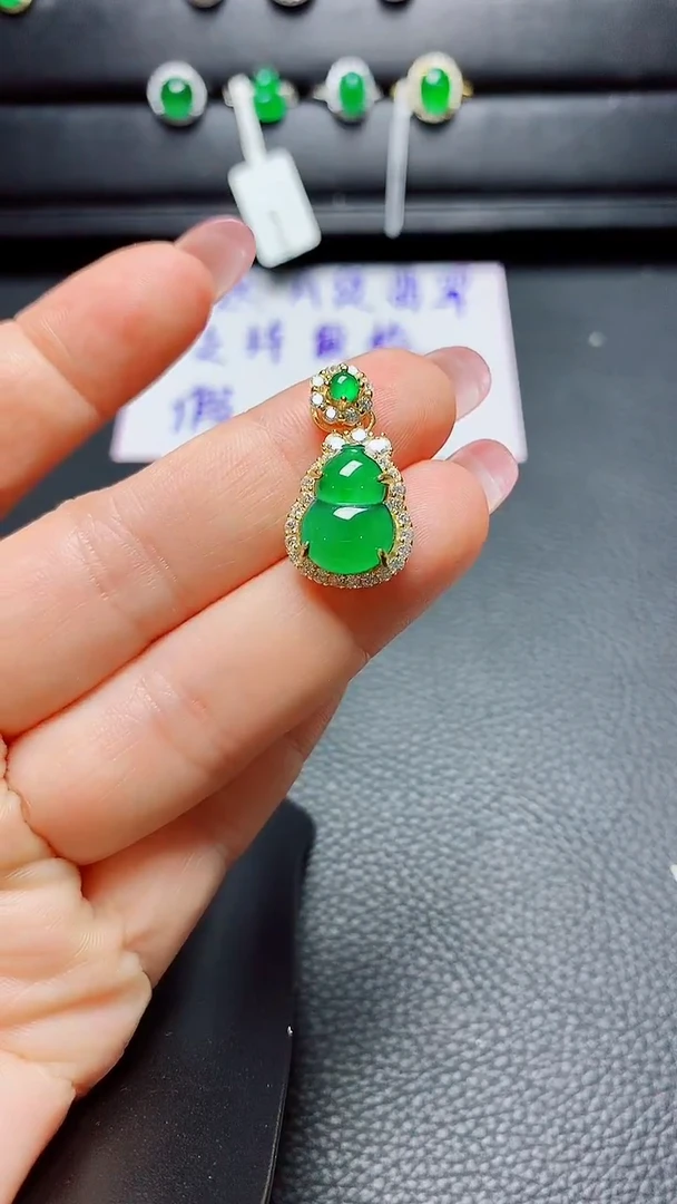 银S925镶嵌戒指翡翠 天然翡翠A货s925银镶