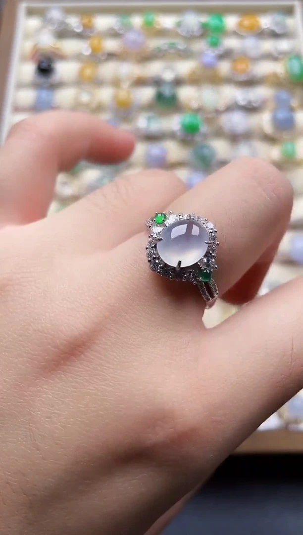 银S925镶嵌戒指翡翠44