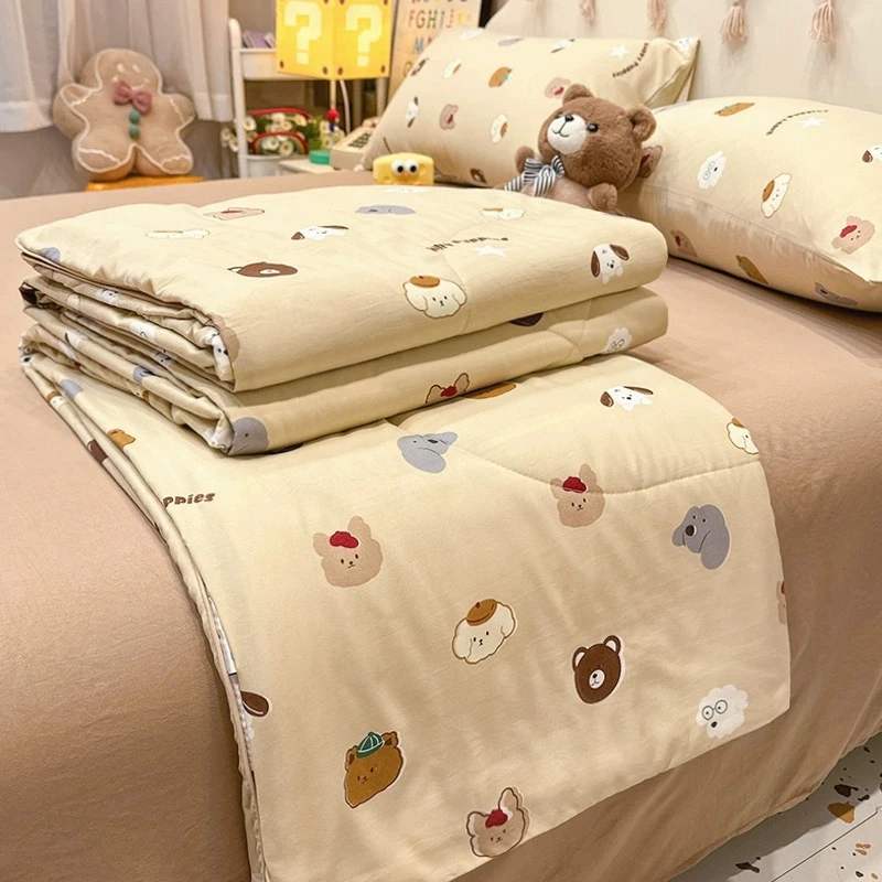 专享【京かわ会社】四季通用水洗棉空调被150*200cm星空动物