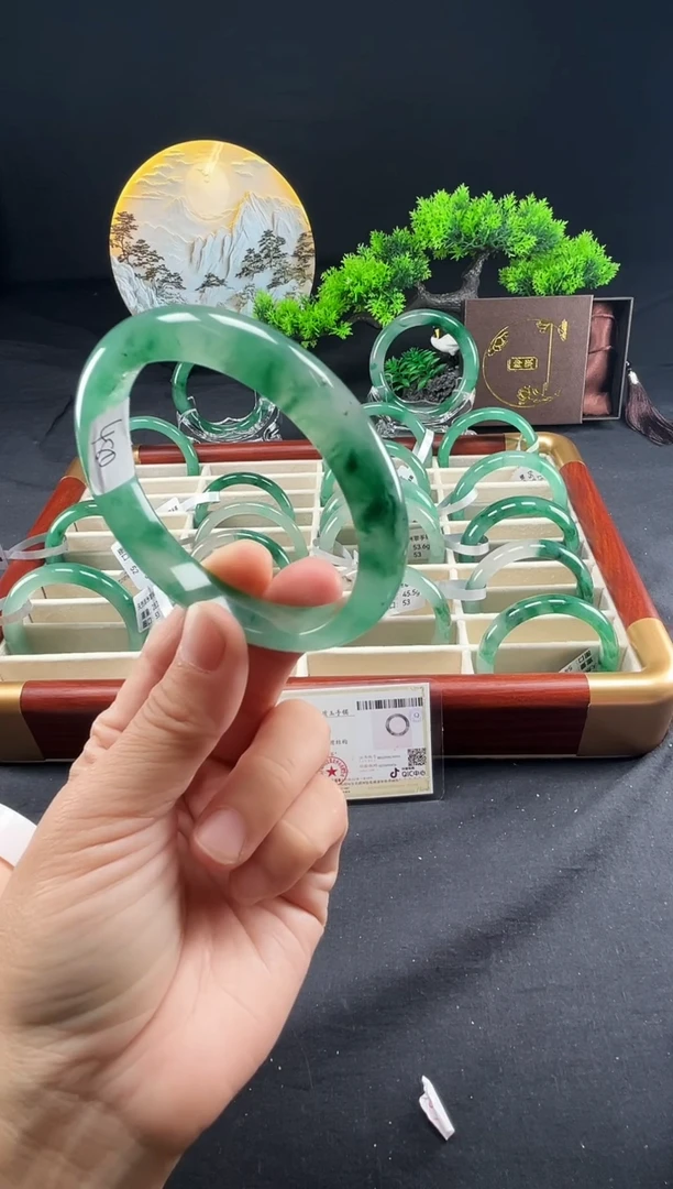 未镶嵌手镯石英质玉（非洲翠）真品上等纯天然非洲翠玉手镯石英质玉
