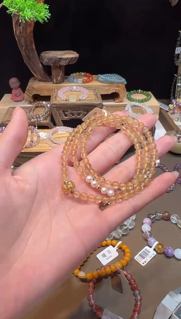 水晶手链未镶嵌手饰@@E6869