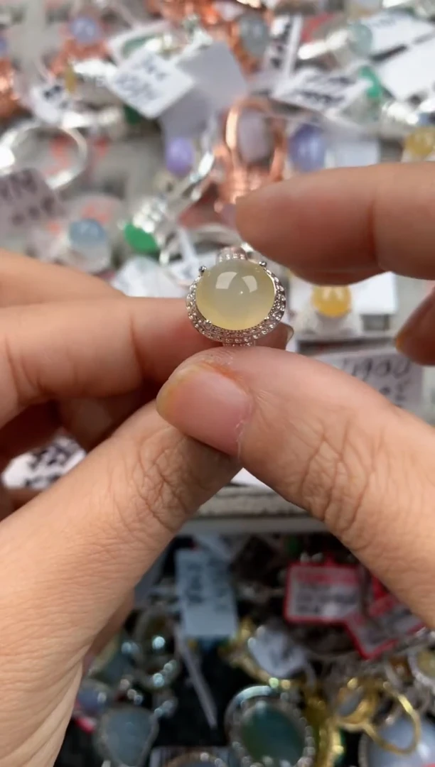未镶嵌戒指翡翠4444-----2