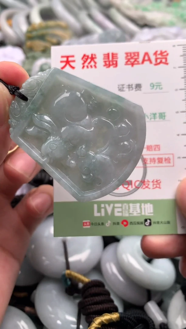 翡翠未镶嵌吊坠(不含链)1