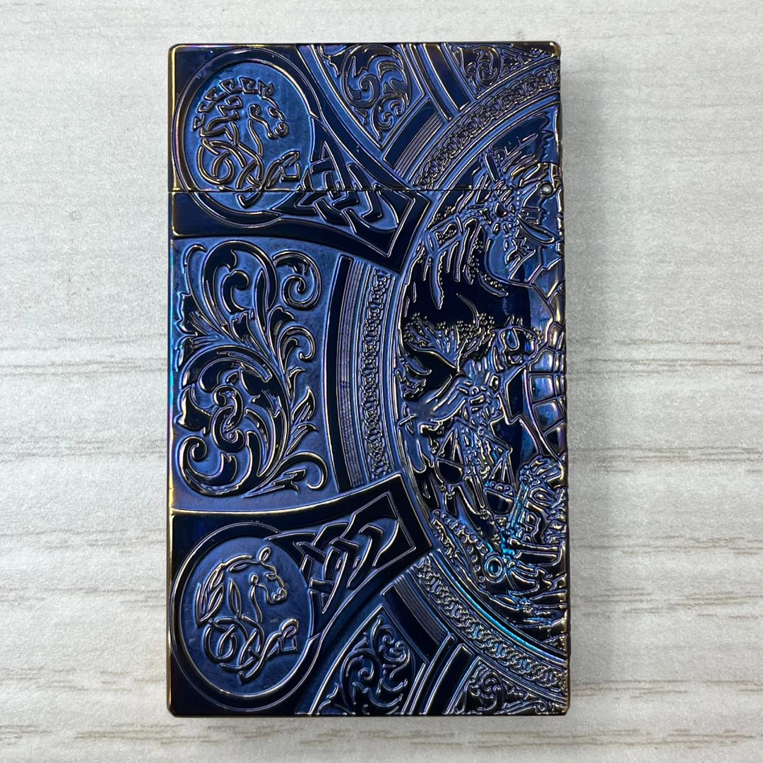 烤蓝天启四骑士朗声气机打火机HZ