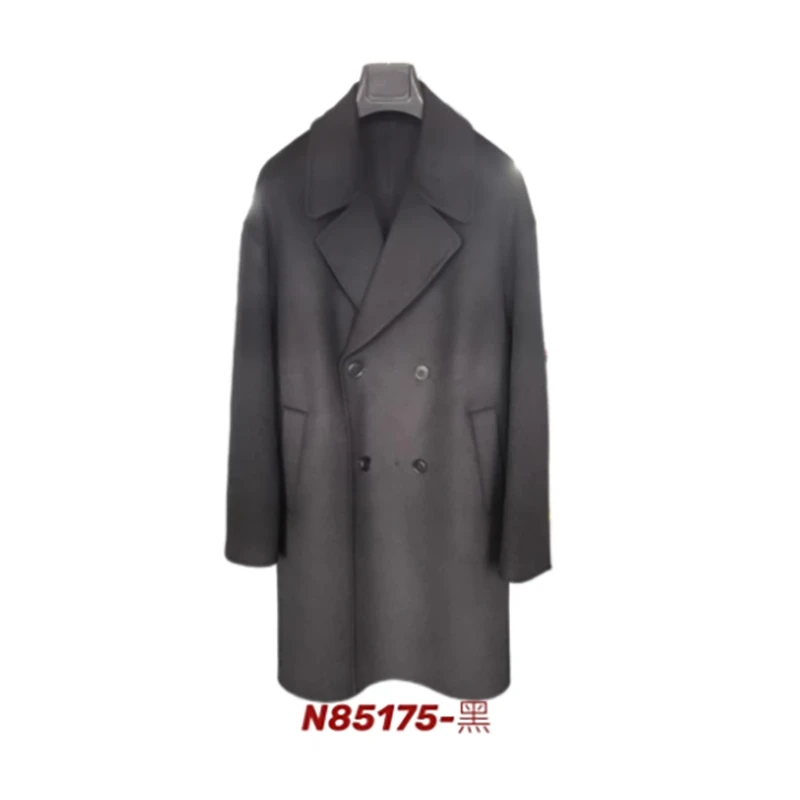 断码清】100%羊毛秋冬大牌廓版过膝大衣男N85175
