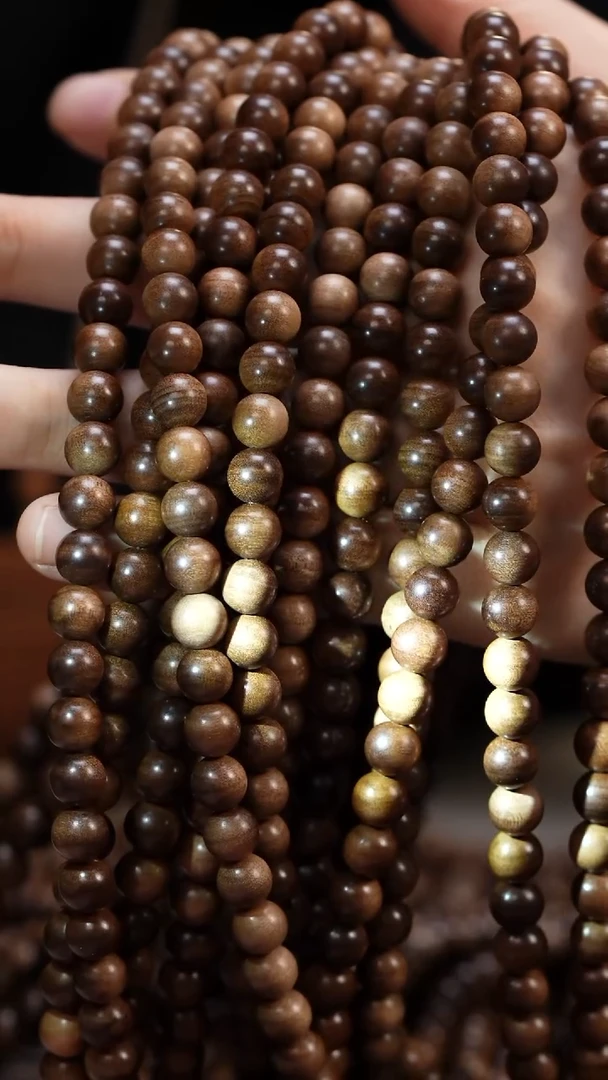 檀香木手串/手链老山檀0.8圆珠多圈108颗民间料多样式发其一