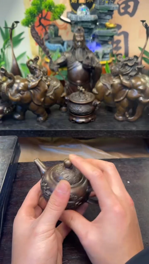 买铜就来旺铜杂货铺！（小茶壶）