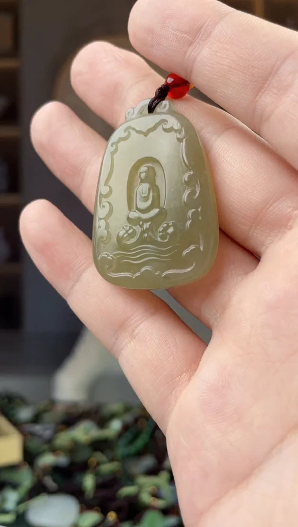 颈饰未镶嵌和田玉拍一发一，多样性发货