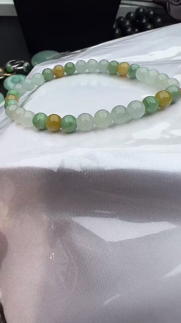 未镶嵌手串翡翠小米珠手串