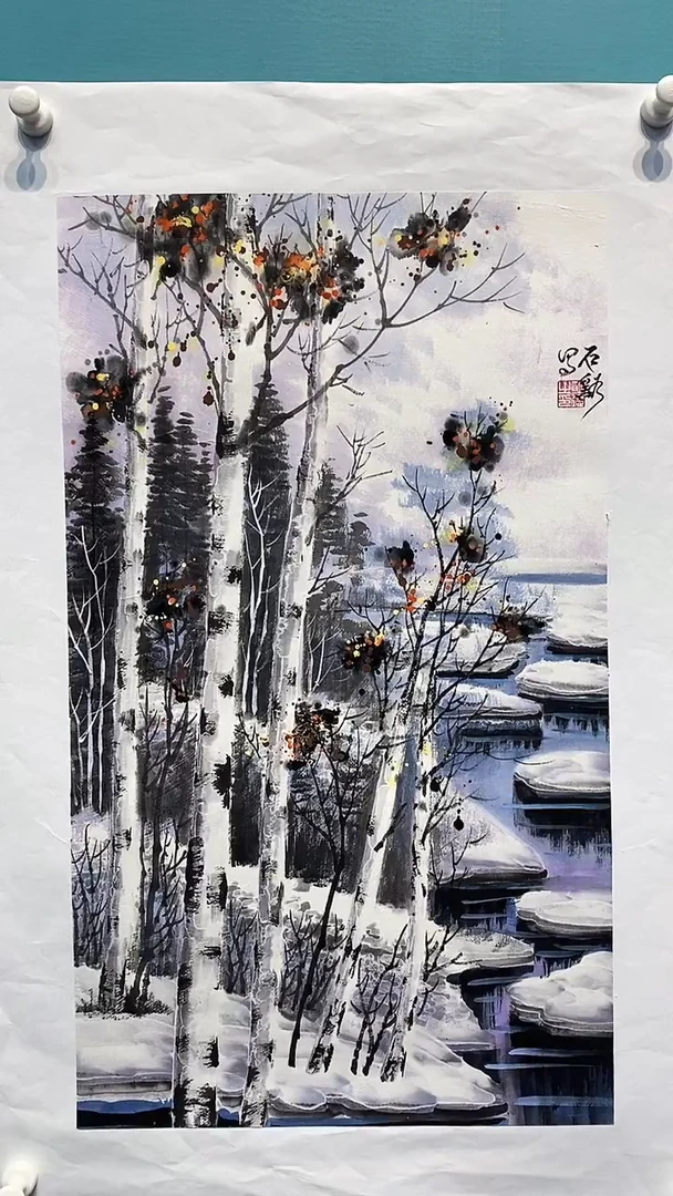 国画画都展厅明德老师国画作品11