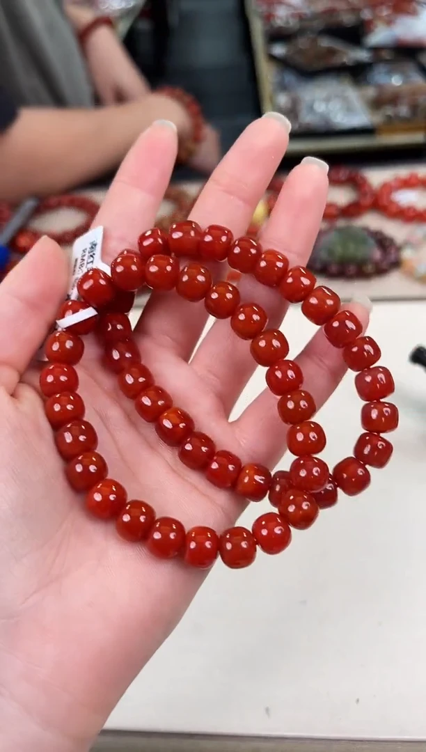 未镶嵌瓦西老型手串9+南红玛瑙（多样式发其一）
