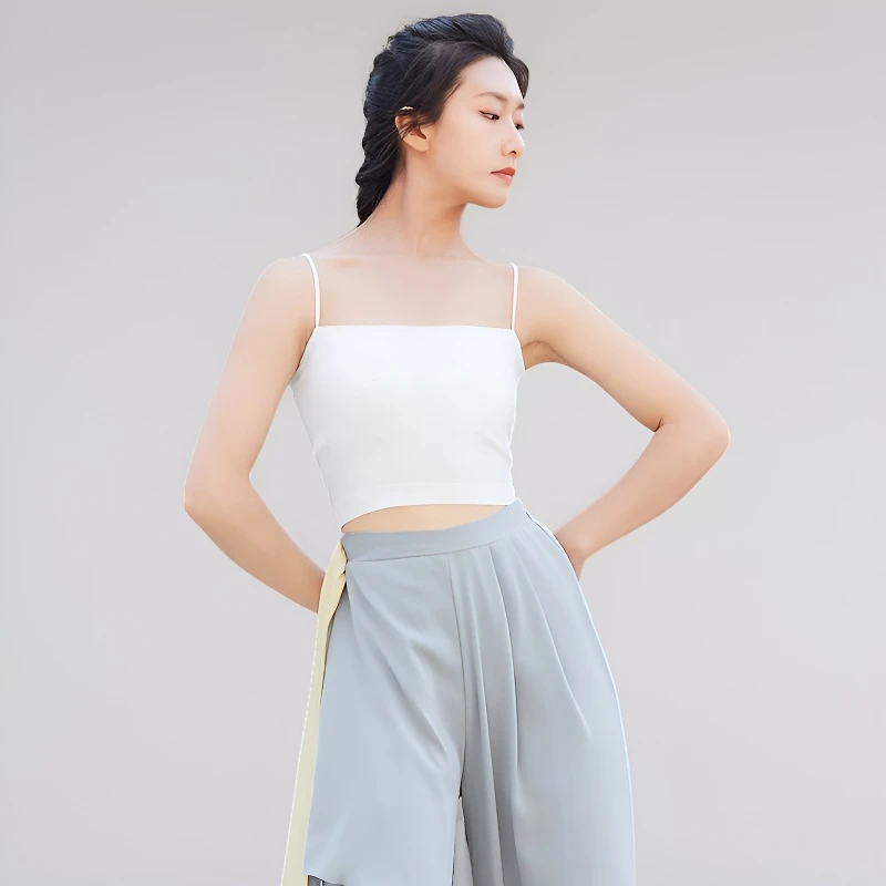 【胸垫一体】舞蹈高弹背心吊带春夏季芭蕾现代民族古典舞形体服女