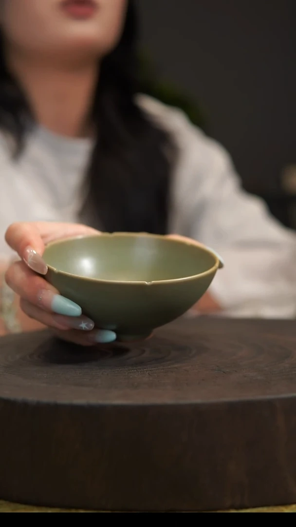 杯子波*哥葵口杯 汝州原产地  原矿老釉
