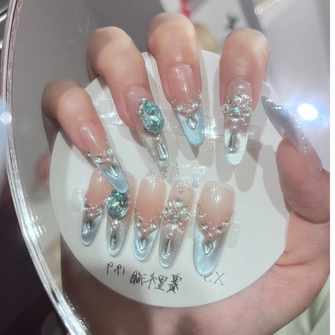 必拍款【赛里木湖】  纯手工穿戴甲