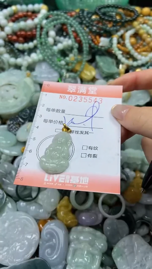 未镶嵌挂件翡翠闪购0235543