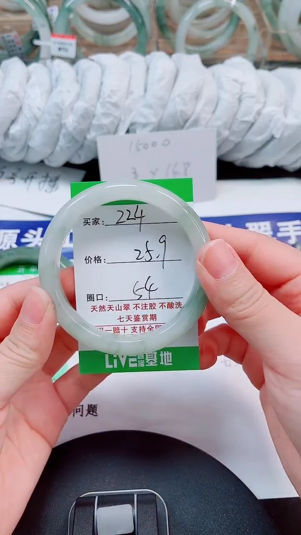 未镶嵌手镯石英质玉224-53/54