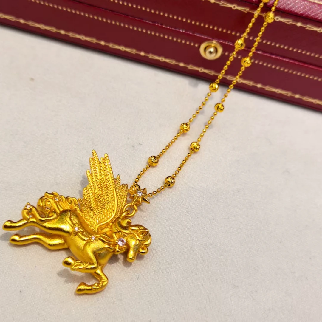 钛钢项链 精致轻奢阮大大专属定制马踏飞燕项链2562