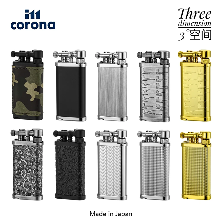 im Corona皇冠烟斗打火机 Old Boy老朋友斜火复古带压棒火石送礼