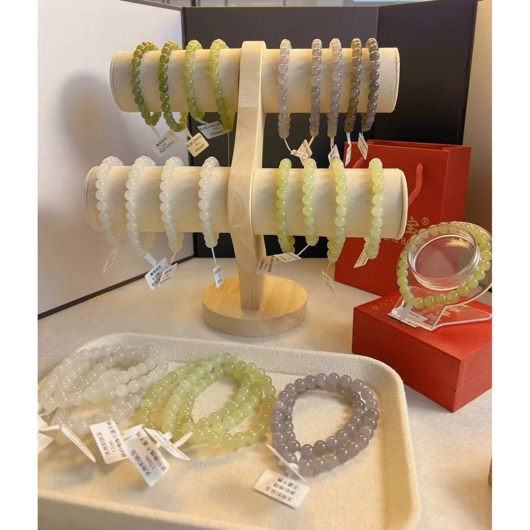 8mm和田晴水系百搭时尚和田玉手串多样发一