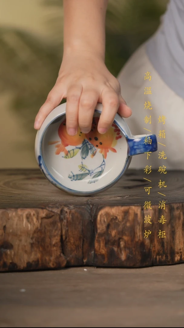 瓷片景德镇高温釉下彩可微波烤箱洗碗机