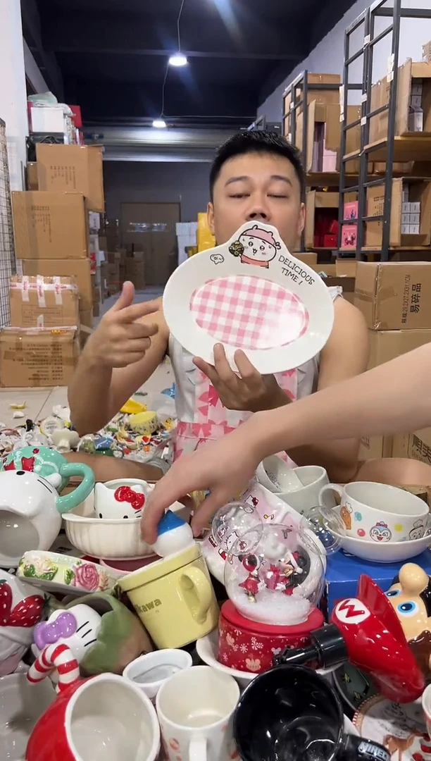 瓷片原盒吉伊格子餐盘