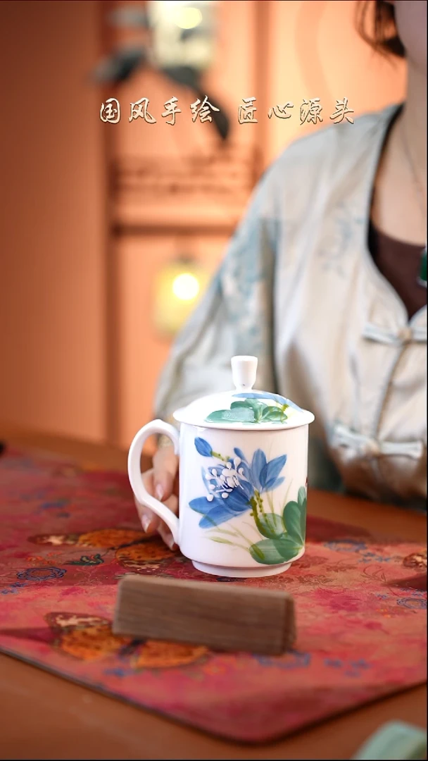 陶瓷景德镇高温釉中彩餐具（无毒无铅无镉）