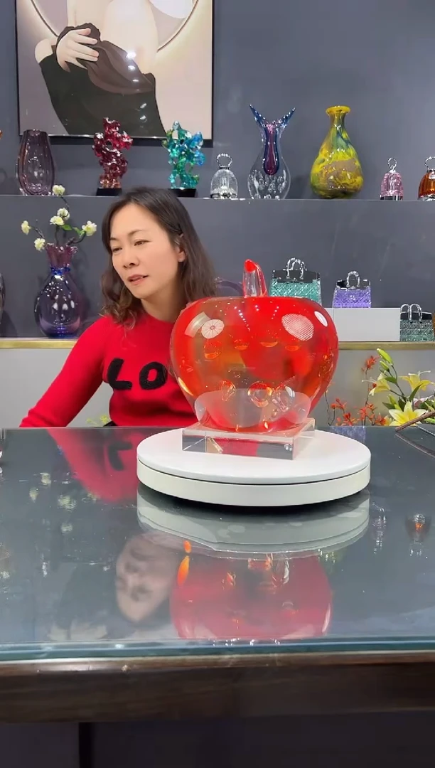 手工艺品琉璃    水晶琉璃摆件1个