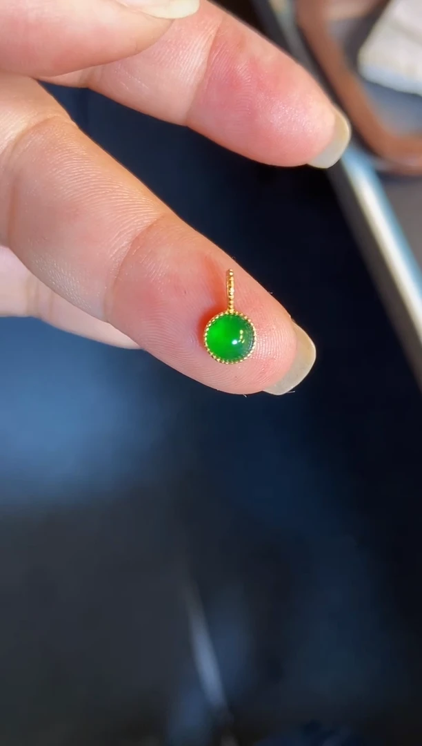 吊坠(不含链)银S925镶嵌翡翠1