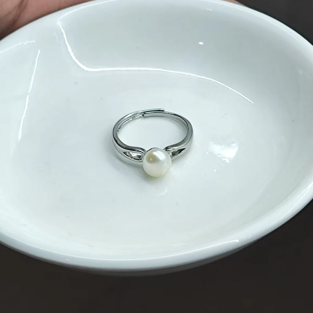 淡水无核珍珠戒指