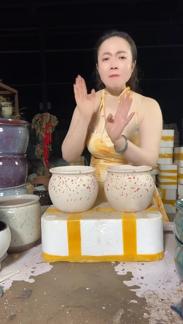 宜兴紫砂花盆盆18*16