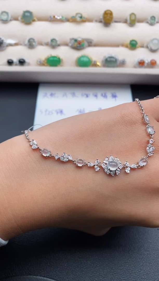 银S925镶嵌戒指翡翠555555555+10