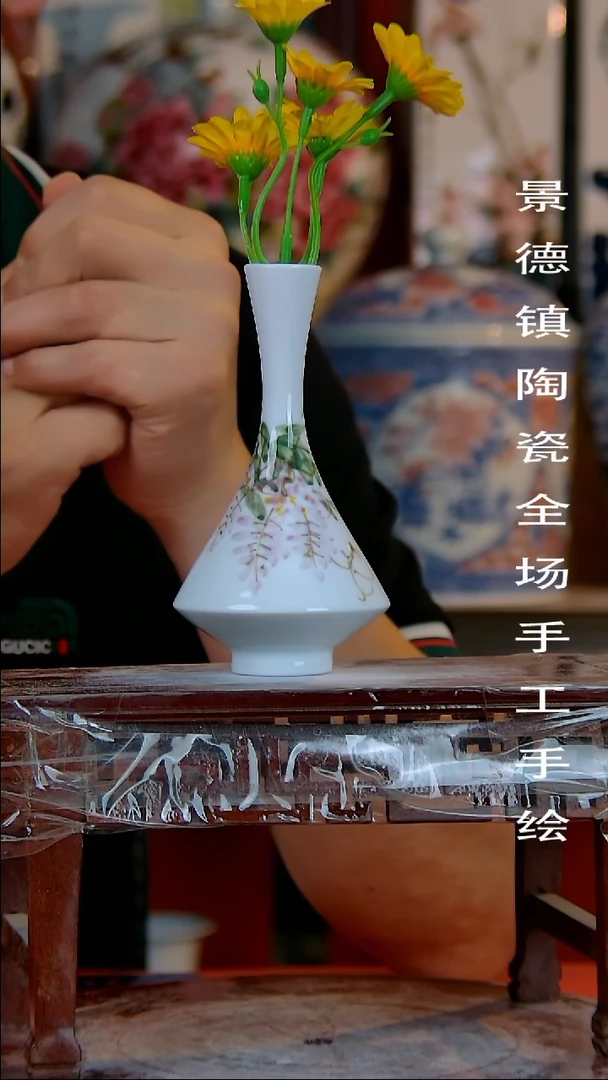 摆件景德镇陶瓷 手工手绘