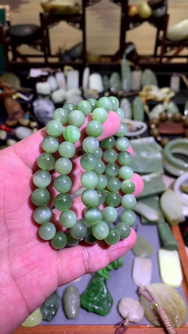 【闪购商品】和田玉颈饰未镶嵌俄料碧玉粉猫福利发一