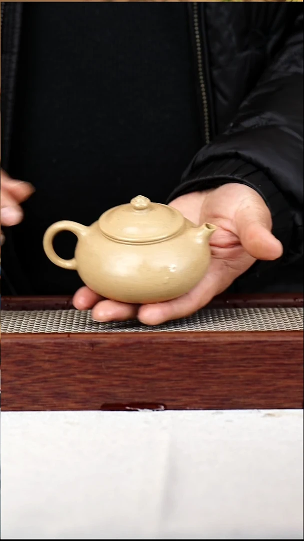 茶杯紫砂半手工老段寒江150CC