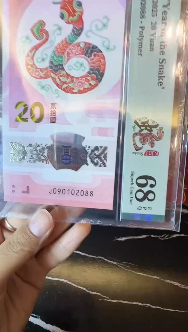 塑料2025 蛇钞 单张 090102088