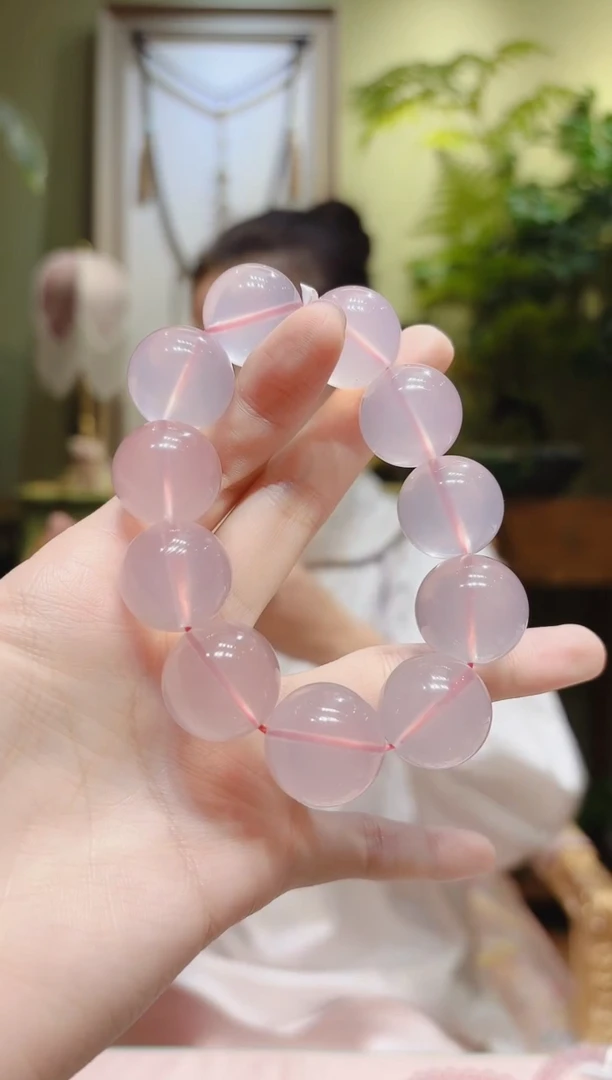 【闪购商品】水晶手串未镶嵌粉水晶手串19.8