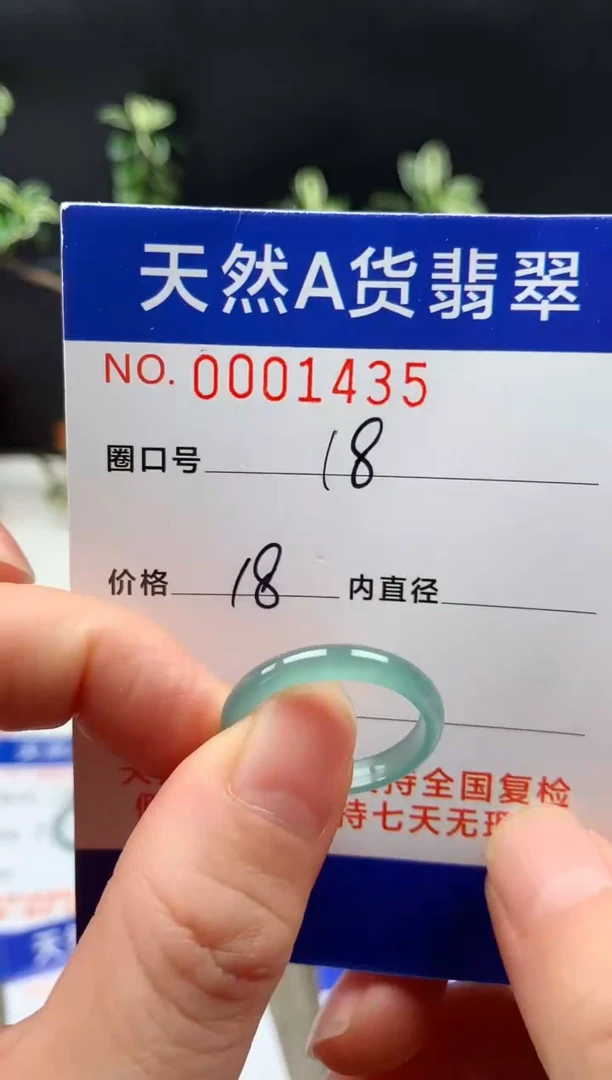 未镶嵌戒指翡翠18#